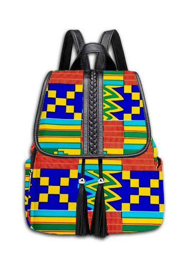 Multi colors Ankara backpacks - Marcy Boutique