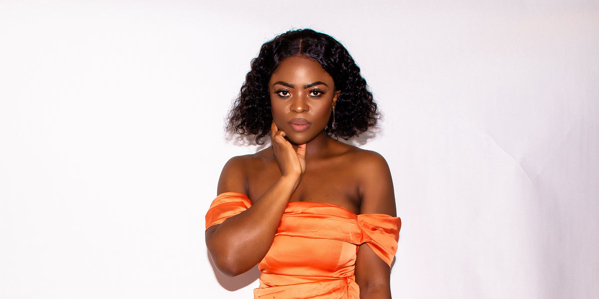 Rust Satin Draped Midi Dress L