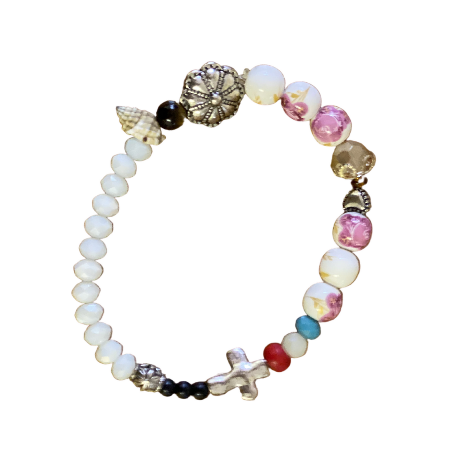 White/pink bracelet, Salvation story - Marcy Boutique