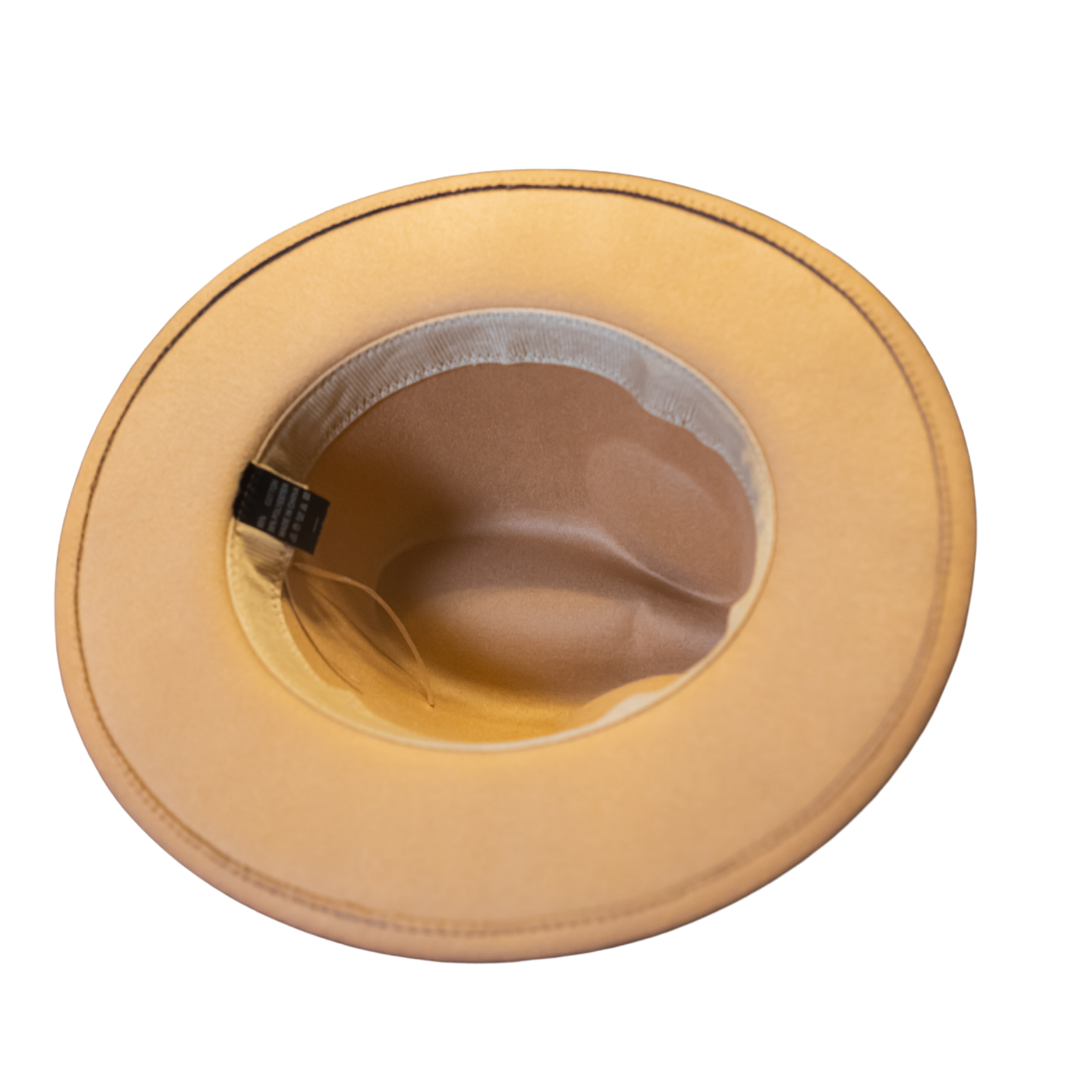Tan Fedora Hat - Marcy Boutique
