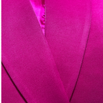 Label V neck draped women suit - Marcy Boutique