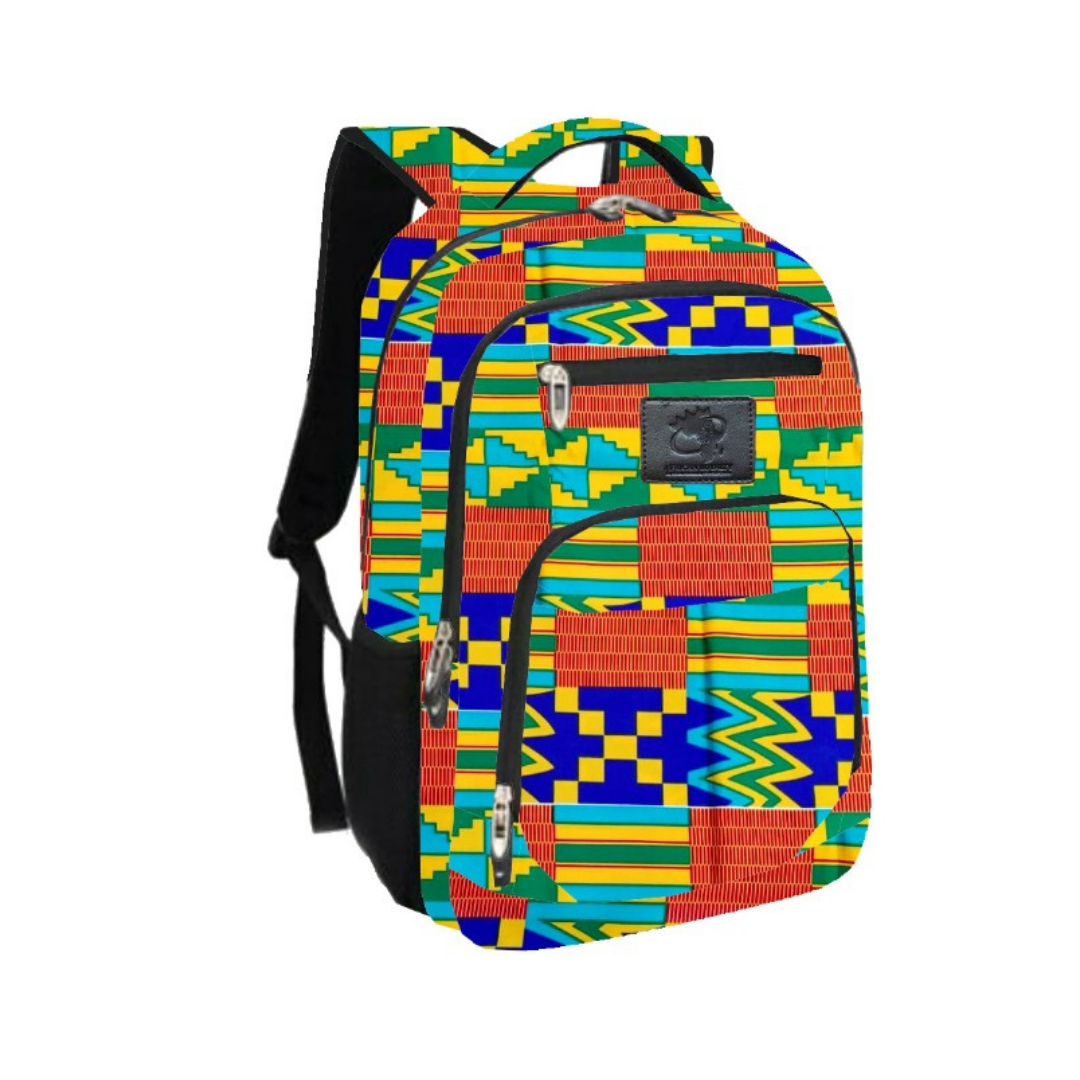 Multi colors Ankara Backpacks - Marcy Boutique