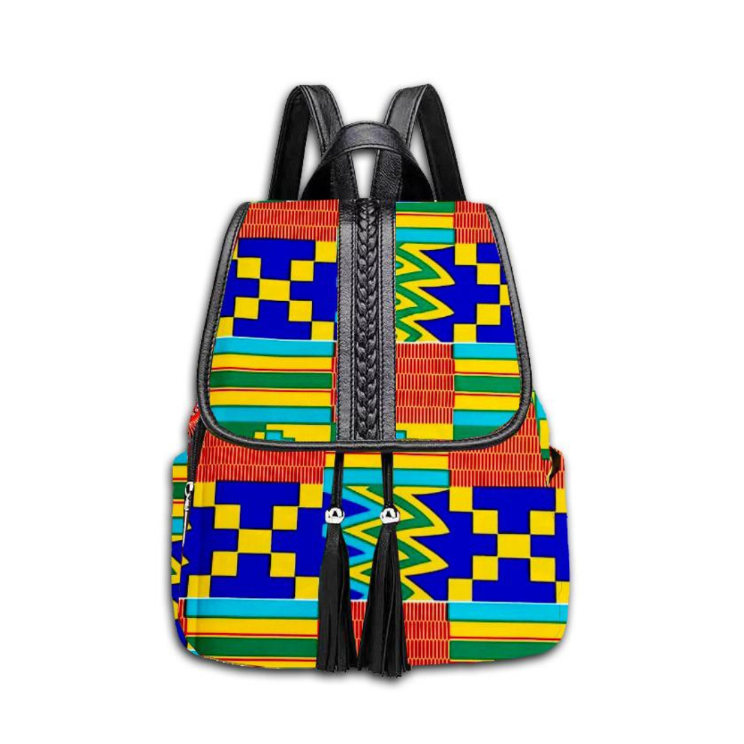 Multi colors Ankara backpacks - Marcy Boutique