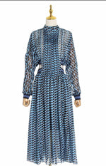 Blue Banquet Long Sleeves Maxi Print Dress - Marcy Boutique