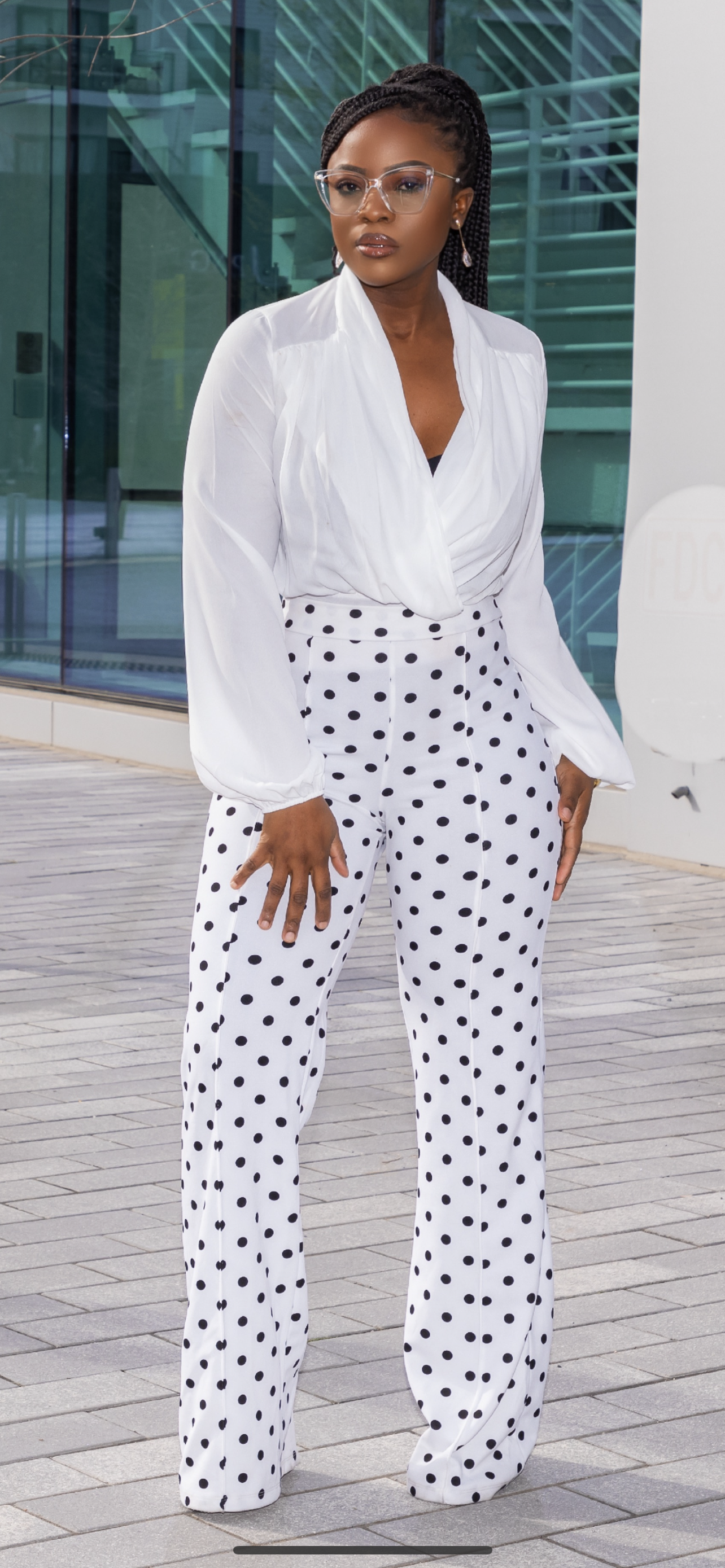 Chiffon bodysuit top